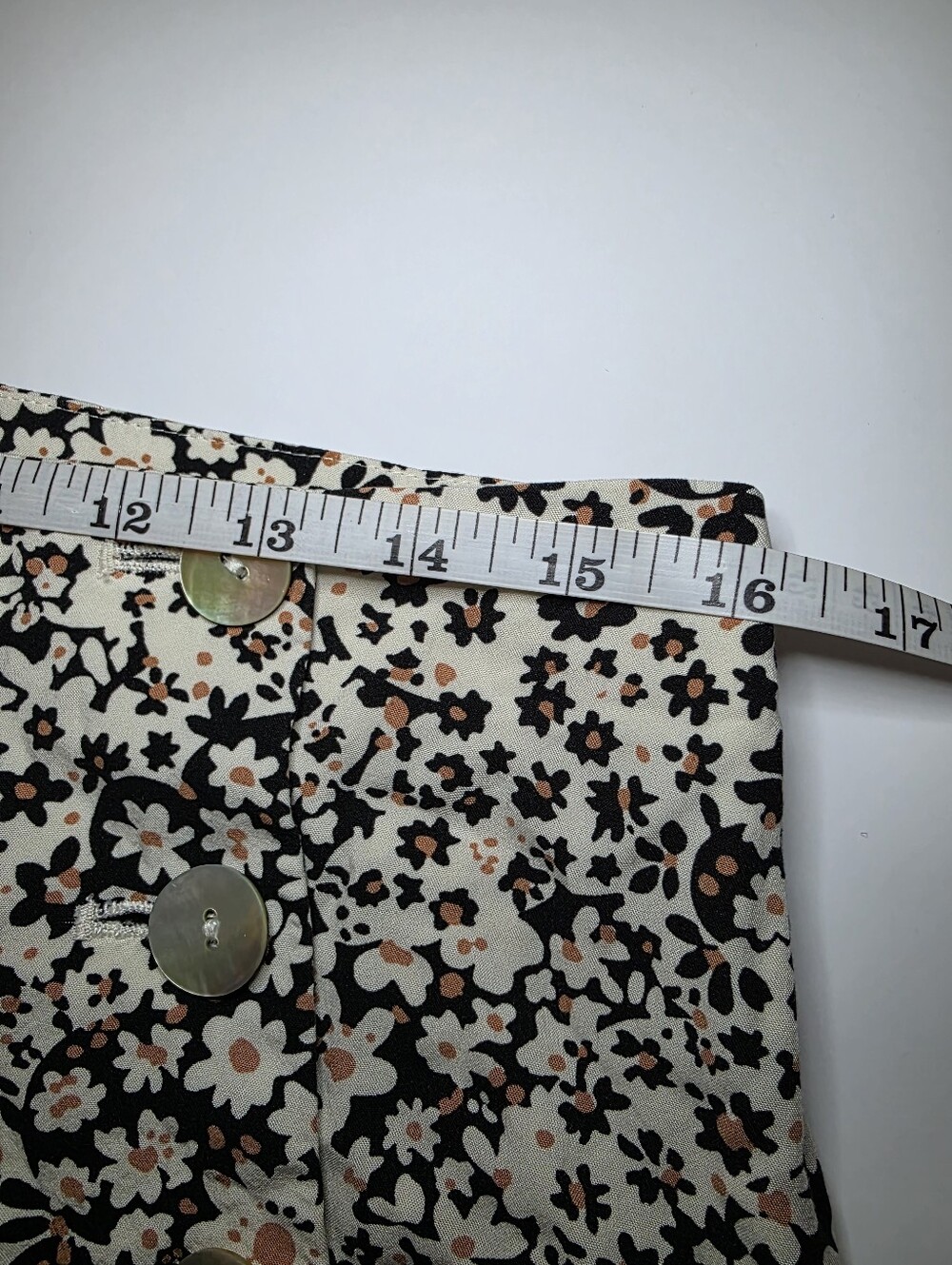 MADEWELL SIDE BUTTON  STRAIGHT MIDI SKIRT IN DAISY GROOVE  SZ 12 - Picture 10 of 12